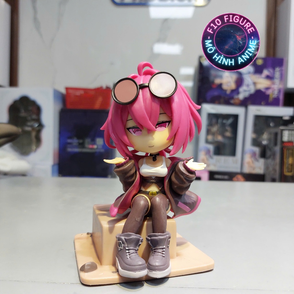 Mô Hình nhân vật nữ Honkai Impact Kafka chibi ngồi  - Mô hình Kafka 15cm