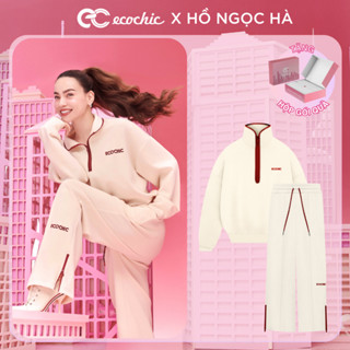 Set Bộ ISA ECOCHIC SET Áo Cổ Cao Quần Dài Khóa Kéo Xẻ Tà Cao Cấp Chính Hãng B112