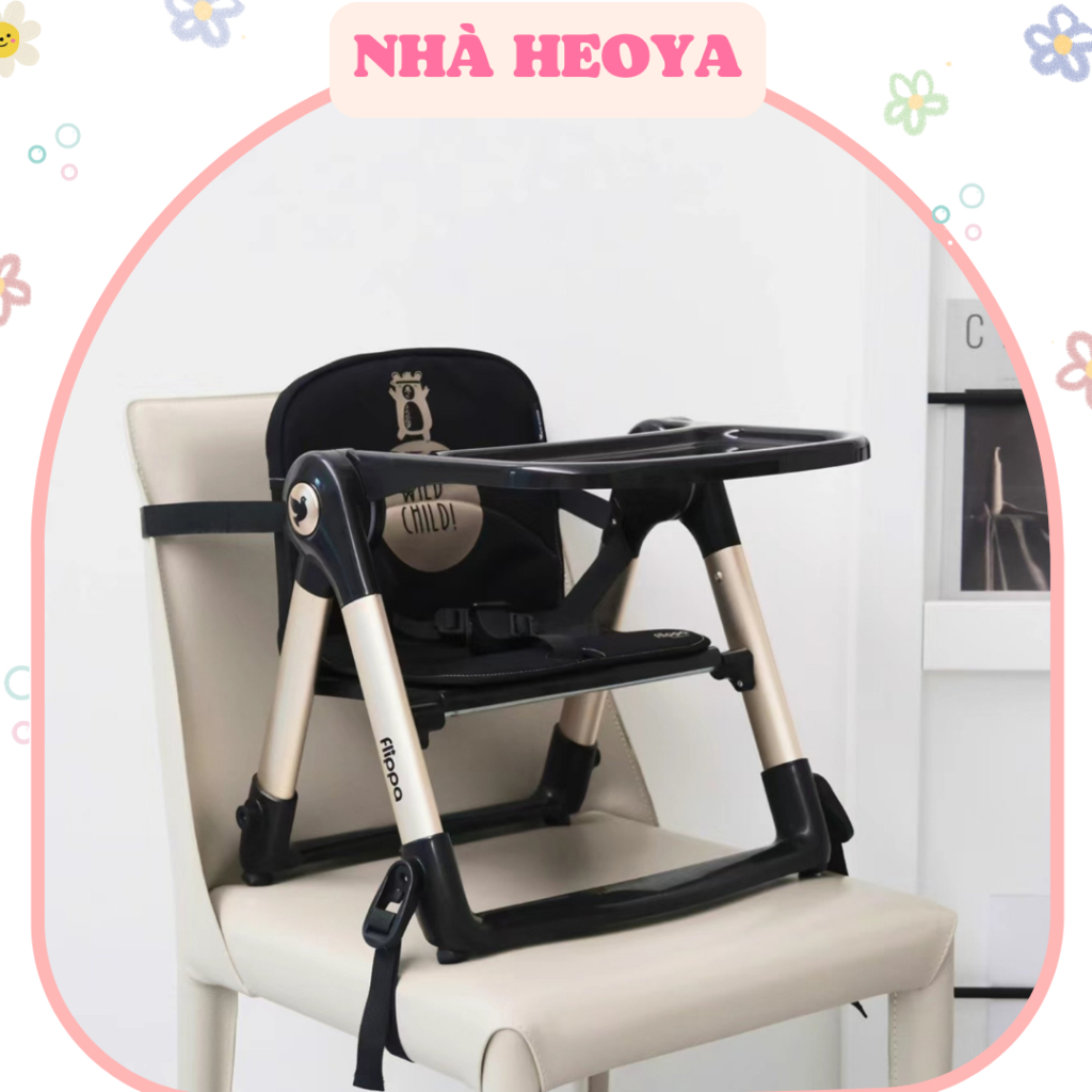 GHẾ ĂN DẶM GẤP GỌN APRAMO FLIPPA CHO BÉ CHÍNH HÃNG