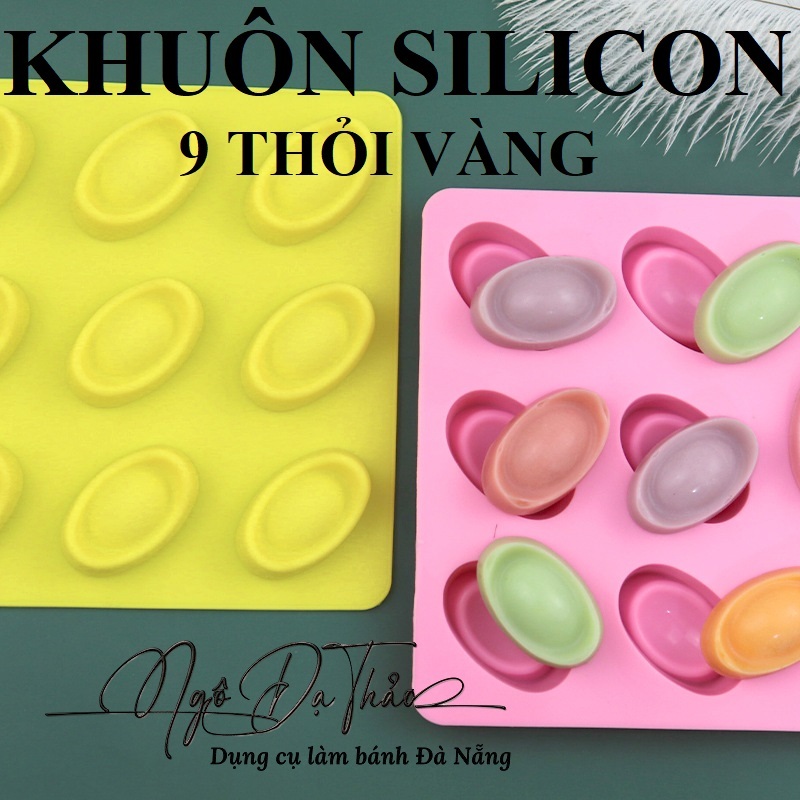 Khuôn silicon 9 thỏi vàng ( AKSHOPCAMLE 2501.050 )