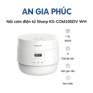 Nồi cơm điện tử Sharp KS-COM100DV WH (1.0L) - An Gia Phúc