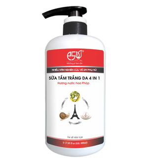 Sữa Tắm Trắng Da 4in1 E5 (800ml) đỏ