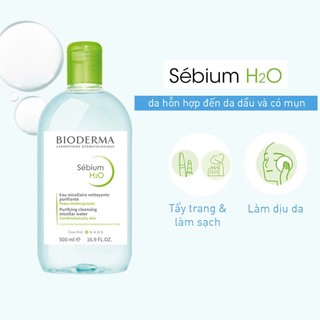 Nước Tẩy Trang Quốc Dân Cho Da Hỗn Hợp Và Da Nhạy Cảm Bioderma Solution Micellaire