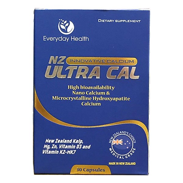 NZ-ULTRACAL Canxi hữu cơ và Canxi Nano - Canxi thai kỳ, giảm nguy cơ loãng xương, phát triển chiều c