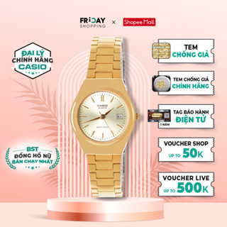 Đồng Hồ Casio Nữ LTP-1170N-9ARDF Mặt Tròn Dây Kim Loại Chính Hãng