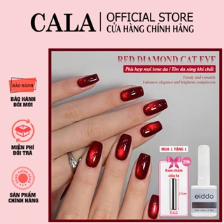  Sơn gel mắt mèo EIDDO tone đỏ - Mua 1 Chai TẶNG 1 Nam Châm Mắt Mèo - 6 tone màu đỏ nổi bật vân nét siêu sáng 