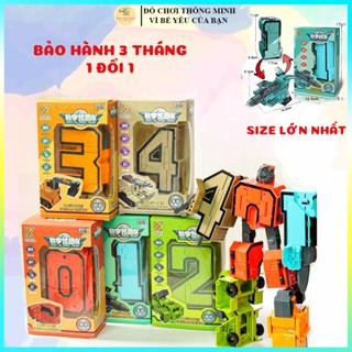Robot Biến Hình Đồ Chơi Cho Bé Số 0-9 CỠ LỚN, Con Số Biến Hình Lắp Ghép Đồ Chơi Con Số, Đồ Chơi Robot Cho Bé Trai