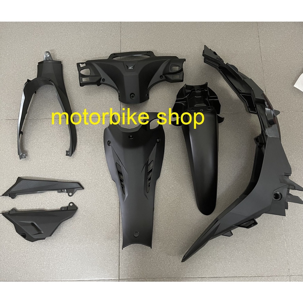 bộ nhựa nhám đen dàn áo 7 món xe blade 110 chính hãng