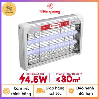 Đèn bắt muỗi Điện Quang ĐQ EML06L diệt muỗi không hóa chất, công suất 4.5W có móc treo - Chính hãng