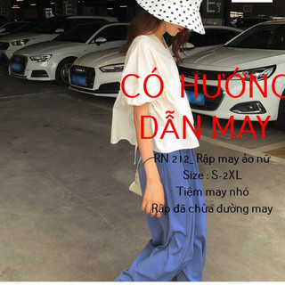 RN212_Rập giấy may áo rút eo nữ
