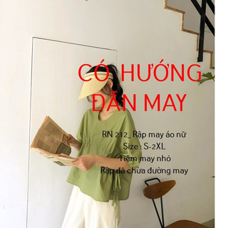 RN212_Rập giấy may áo rút eo nữ