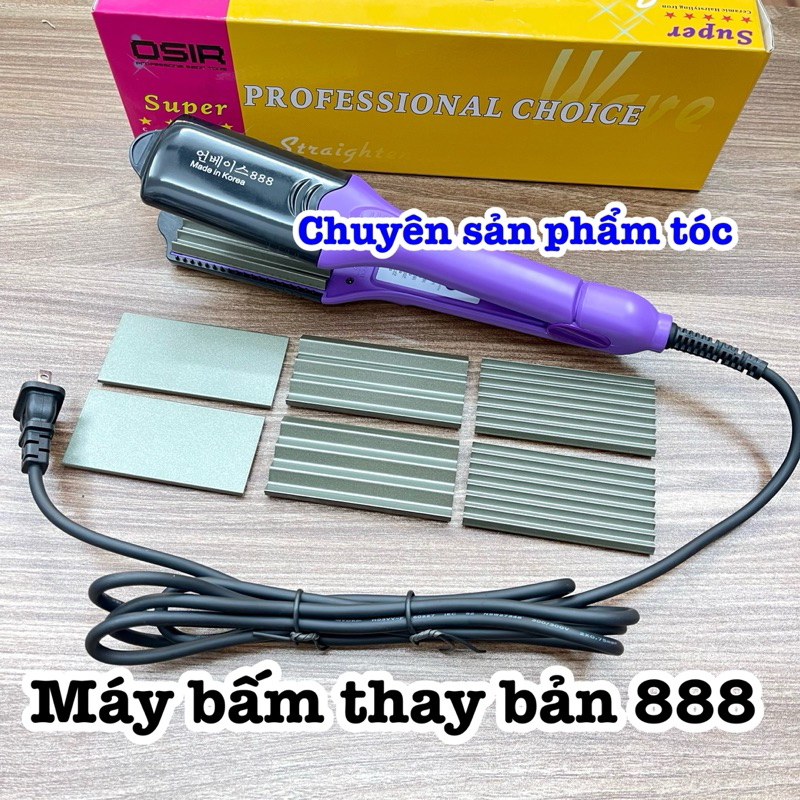 ✅Máy Bấm Tóc Thay Bản Cao Cấp 888 - 3 Trong 1 Duỗi Uốn Bấm Gãy - Chất Liệu Thép Cao Cấp - Nhỏ Gọn - Bảo Hành 3 tháng