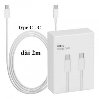 Dây cáp sạc nhanh zin dùng cho 15 16 pro plus lpad pro air  Huawei Oppo type C sang type C dài 2m