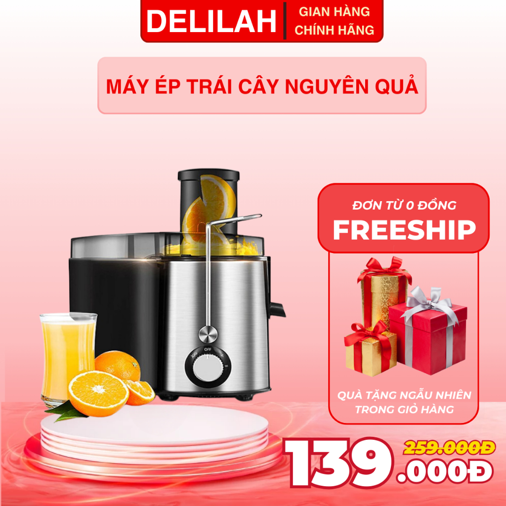 Máy ép nhanh Trái Cây Hoa Quả Rau Củ chậm hoa quả ép khởi động êm, điều chỉnh tốc độ BH 12 tháng