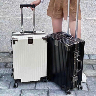 Vali Khung Nhôm khóa sập chắc chắn, 4 bánh xe xoay 360 độ, Bảo hành cần kéo tay cầm bánh xe 1 năm