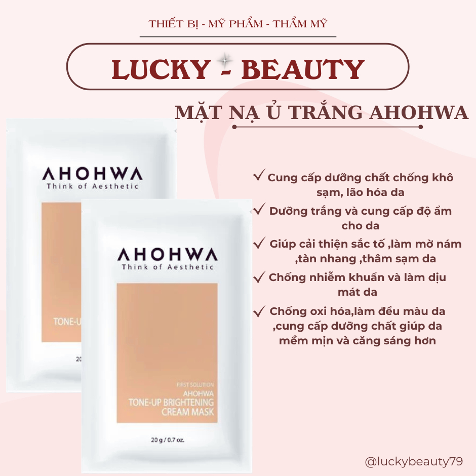 MẶT NẠ KÍCH TRẮNG DA MẶT AHOHWA CHÍNH HÃNG HÀN QUỐC 500G luckybeauty