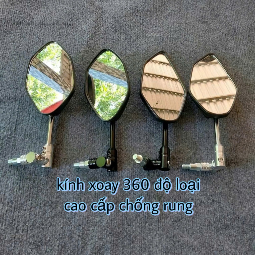  Gương Xe Máy Xoay 360 Độ Vision Wave Ab Vario Winner Sh Kính Chiếu Hậu Gập 