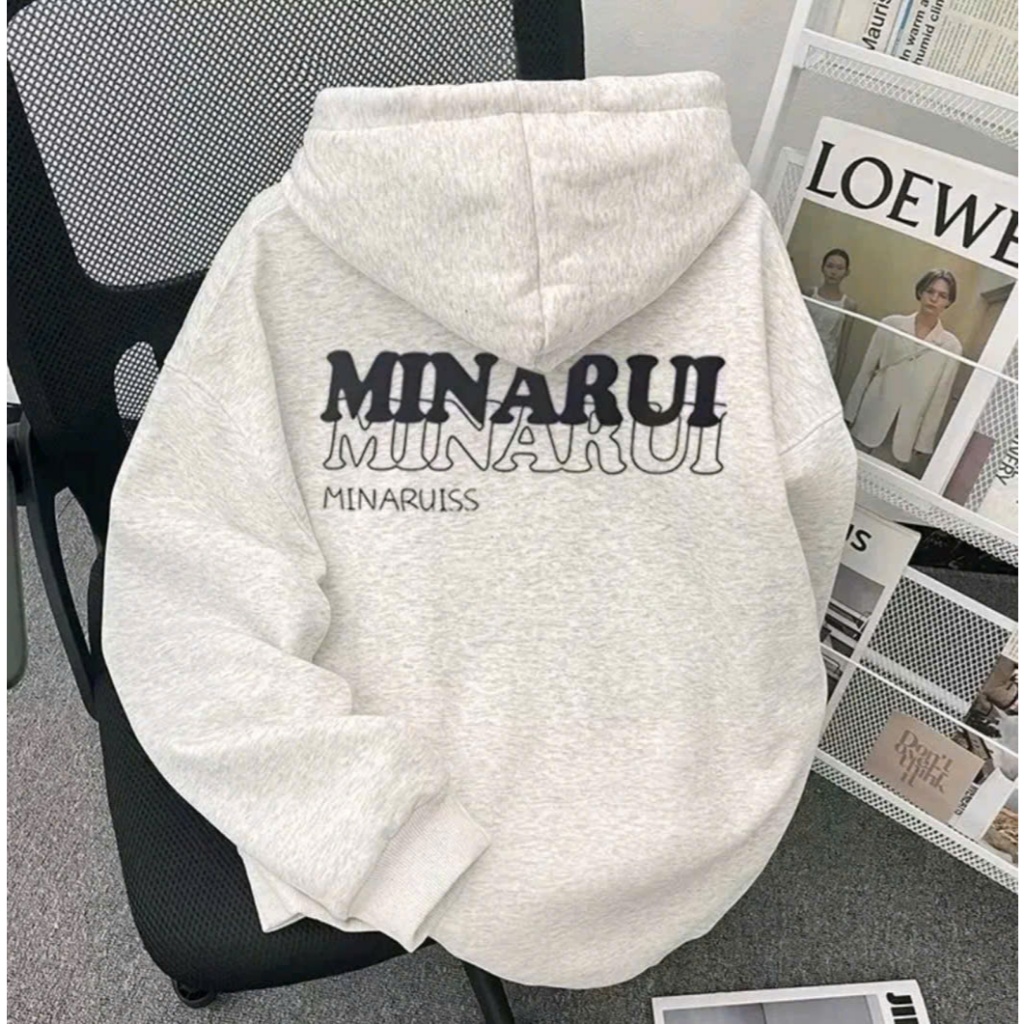 ÁO HOODIE , ÁO HOODIE ZIP , Sweater Form Unisex Nam Nữ , HỌA TIẾT CHỮ IN M...i...N...a...R..u...I
