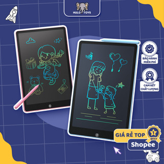 Bảng Vẽ Điện Tử LCD Hulo Toys Nhiều Màu Sắc, Bảng Vẽ Tự Xóa 16 Inch Đa Sắc