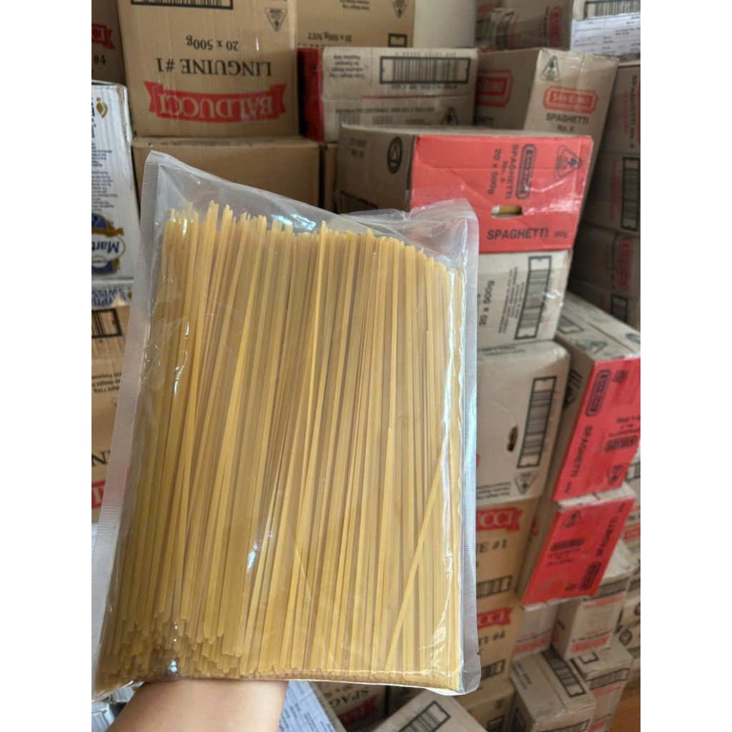 Sỉ 2KG Mì ý SỢI TRÒN(MÌ Ý TÚI)Spaghetti cho nhà hàng,khách sạn giá rẻ, Mỳ Ý Dạng Sợi Tròn Thơm Ngon 