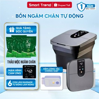  Bồn ngâm chân Chậu ngâm chân massage chân gấp gọn cao cấp tự động làm nóng chống giật chính hãng SMART TREND PREMIUM 