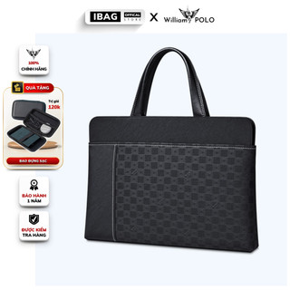 Cặp vải công sở chính hãng William PoLo chất liệu vải chống nước cao cấp đựng laptop 14 inh chống thấm nước- 𝑰𝑩𝑨𝑮