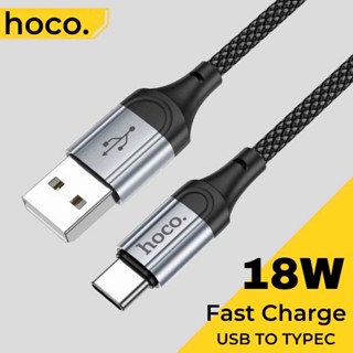 Dây sạc nhanh type c chính hãng Hoco Cáp bện dù 3a 18w typec dành cho redmi samsung oppo ...vv