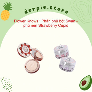 Phấn phủ bột / nén nâng tone, kiềm dầu Flower Knows Swan Ballet - Strawberry Cupid 2025