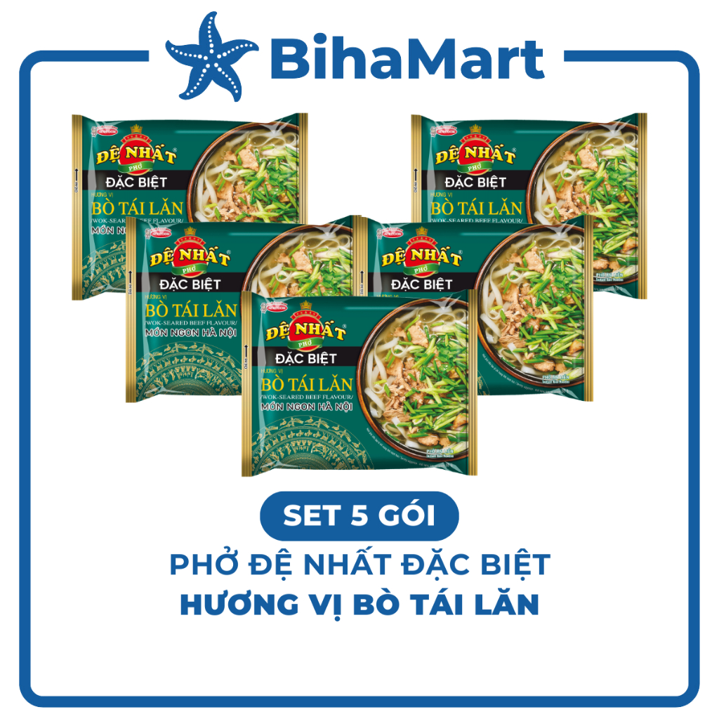 [SET5GÓI] - ACECOOK - Đệ Nhất phở đặc biệt Bò tái lăn, phở Đệ Nhất đặc biệt Bò tái lăn, phở bò tái l