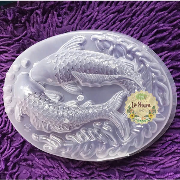 Khuôn rau câu cá chép đôi 20cm