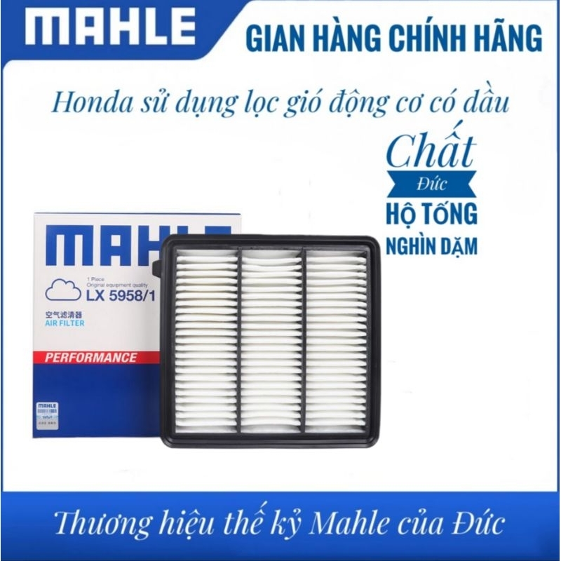 lọc gió động cơ Honda CRV 2023-2025, Civic turbo 2022-2025 (gen11) chính hãng Mahle Đức.