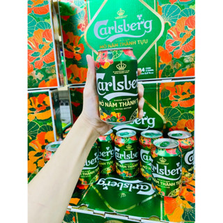 [HÀNG KHÔNG KÈM TẶNG BÁNH] Thùng 24 Lon Bia Carlsberg Đan Mạch Siêu NGON