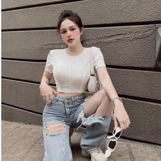 Áo BabyTee OZENKA Basic ôm dáng tôn 2 vòng mix đồ đi chơi đi làm cá tính thanh lịch mã A125