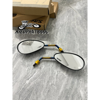 Kính/ Gương xe máy CRG Chân Titan Kiểu Bầu Kịn cặp