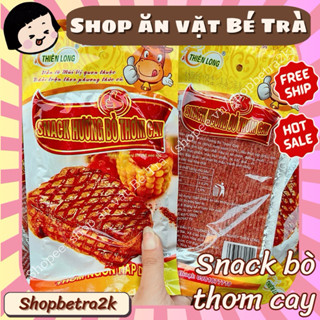Snack hương bò thơm cay, sườn bò miếng ăn vặt cổng trường
