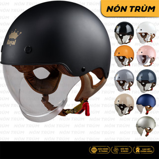Mũ bảo hiểm nửa đầu Royal M239 kính âm size M L XL XXL nam và nữ đi xe máy tại Nón Trùm