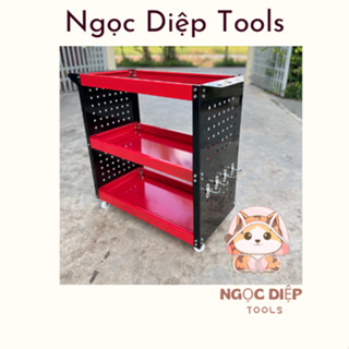 Kệ đựng đồ nghề dụng cụ 3 tầng sơn mạ tĩnh điện siêu đẹp Tặng kèm 20 móc treo VÀ GIÁ ĐỂ DỤNG CỤ