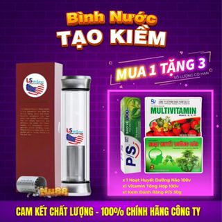 Bình nước tạo Kiềm US Water (tặng túi+đá thay)