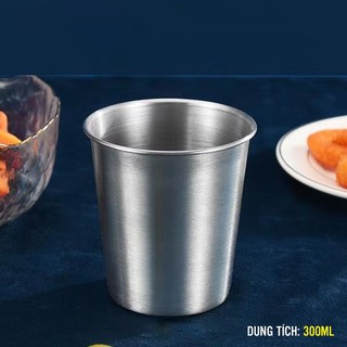  Ly cốc inox SUS304 300ml 1 lớp 2 lớp cao cấp 