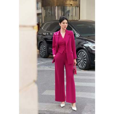 Set Áo Vest Quần Công Sở Nữ MY WAY Sang Trọng Qúy Phái 5MVB0281w - 1MQ01242w - 5MJL617w -  HO0