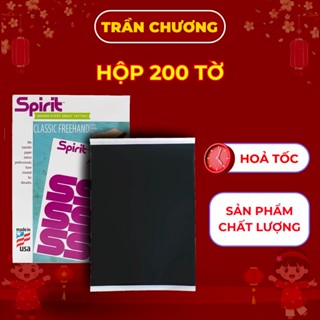  Giấy than scan hình xăm 1 lớp hộp 200 tờ nhập khẩu Mỹ - giấy scan hình xăm spirit USA 