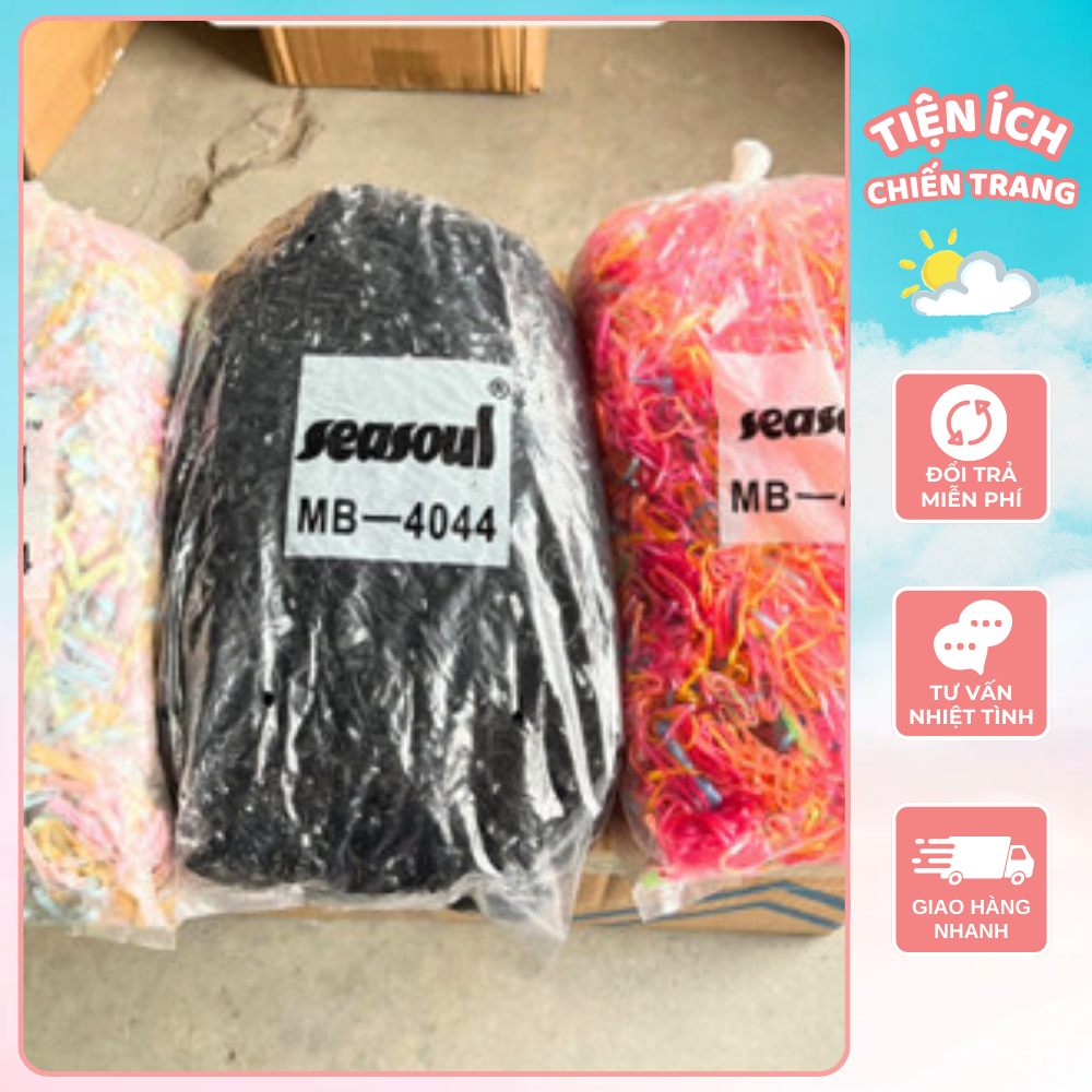 [CHUYÊN SỈ] 1kg/500g/200g Dây chun buộc tóc siêu dai,Màu sắc: Đen, nhiều màu.