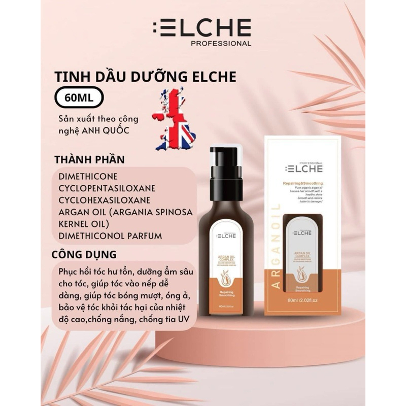 Tinh dầu dưỡng tóc ELCHE Arganoil