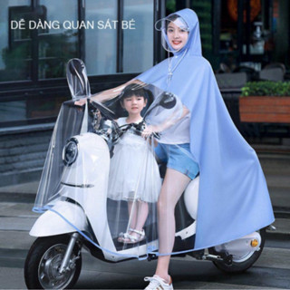 Áo mưa trong suốt phía trước PTLUXURY chất liệu cao cấp chống thấm nước tuyệt đối [ HÀNG TỐT ]