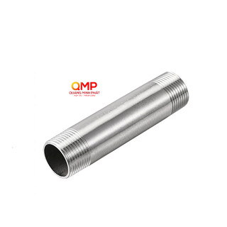 Ống nối Ren Inox 304 (loại Dày) Hai Đầu Ren Ngoài 13/17/21/27/34/42 - Dài 20cm