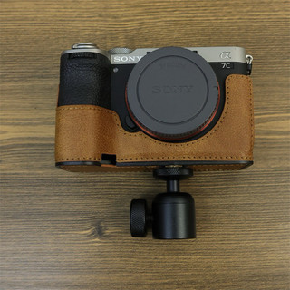 Bao da halfcase Sony A7C2 - mẫu mới