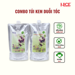Bộ Sản Phẩm Kem Uốn/Duỗi Đa Năng NICE Giúp Hạn Chế Tóc Hư Tổn Khi Duỗi Dành Cho Salon Tóc