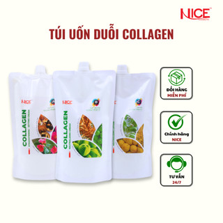 Bộ Sản Phẩm Kem Dập Duỗi, Dập Uốn Collagen NICE Giúp Định Hình Tóc Dễ Dàng Dành Cho Salon Tóc