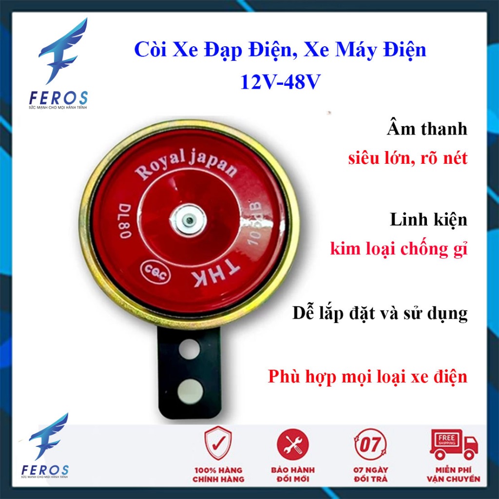 Còi Xe Điện, còi xe đạp điện xe máy điện 12V-48V loại xịn, đẹp