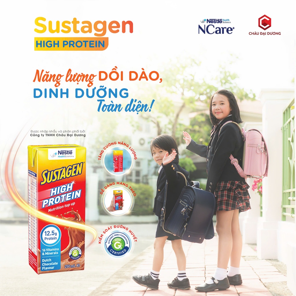 Sustagen High Protein - Nguồn năng lượng dồi dào cho suốt ngày dài